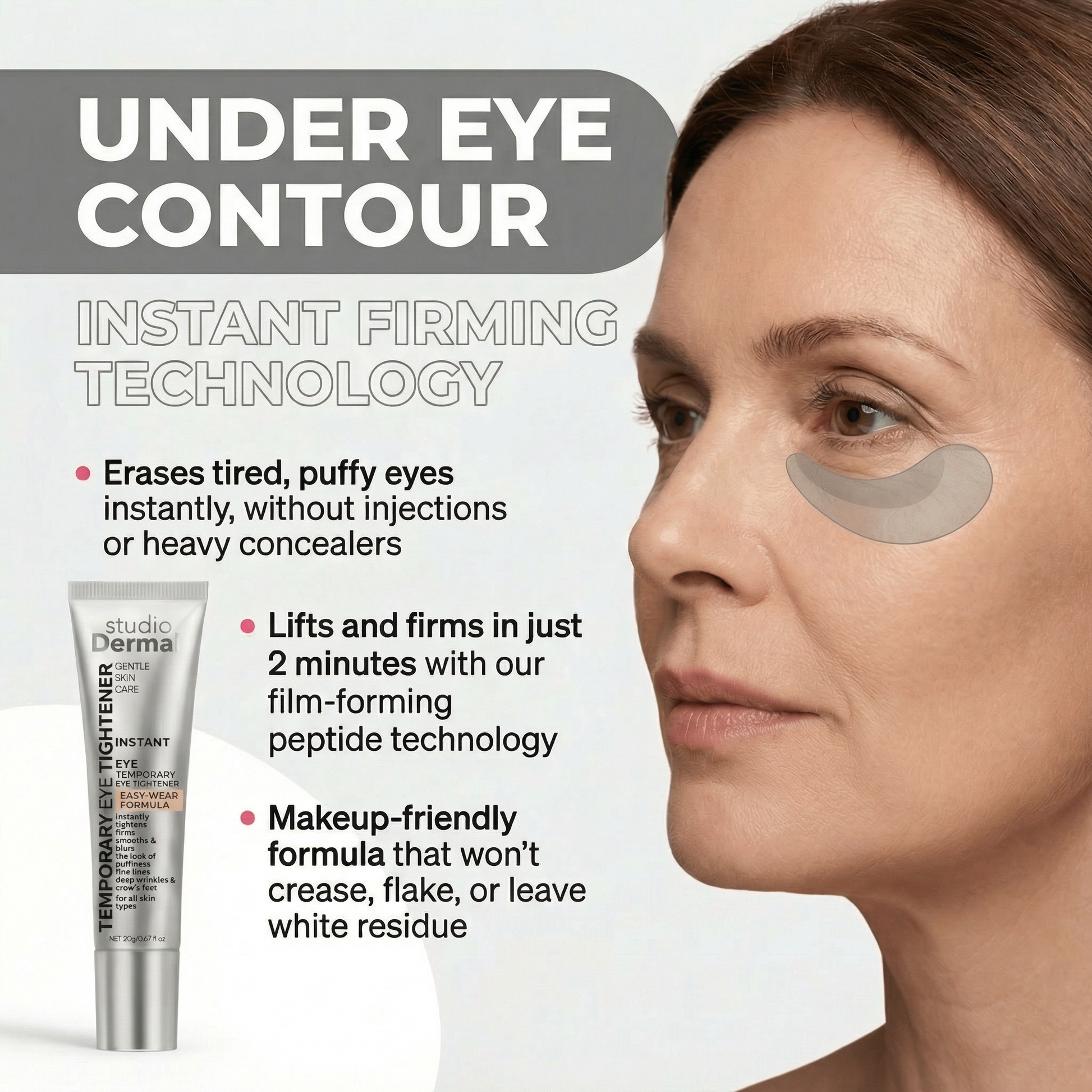 Reverse-Aging Temporary Eye Tightener: Younger Looking Eyes In 90 Seconds